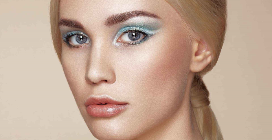 light blue eyeshadow